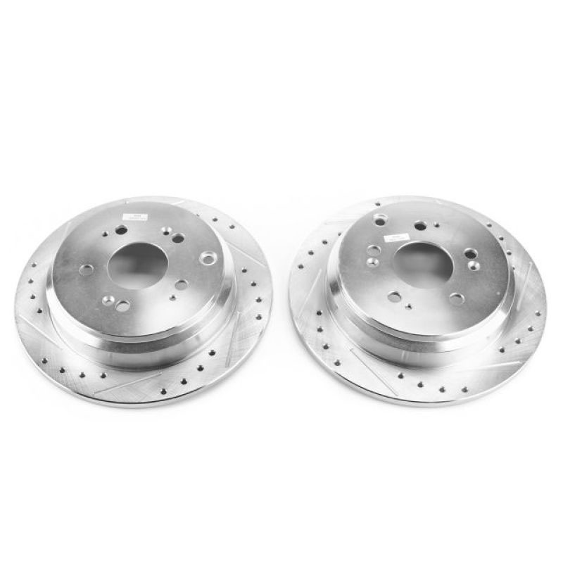 PowerStop jbr990xpr | Power Stop 05-10 Honda Odyssey Rear Evolution Drilled & Slotted Rotors - Pair; 2005-2010