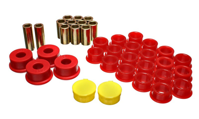 Energy Suspension 7.3110r | 91-94 Nissan Sentra/NX1600/2000 Red Rear Control Arm Bushing Set; 1991-1994