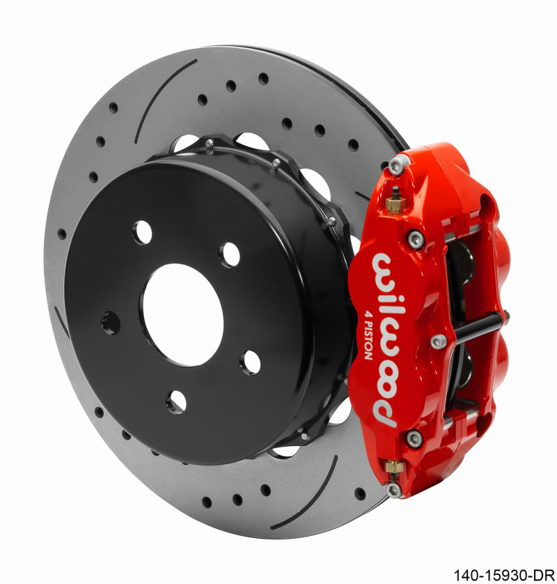 Wilwood 140-15930-dr | Superlite 4R Rear Brake Kit 14.00 Red 2018-Up Jeep JL SRP w/Lines; 2018-2024