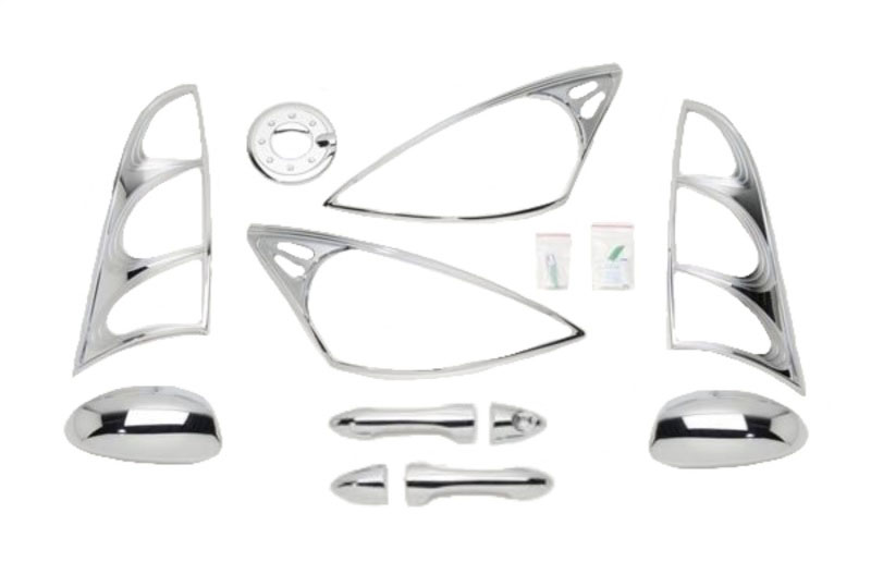 Putco 405069 | 00-04 Ford Focus (2 Door) DH/MC/TL/HL/FTC Chrome Trim Accessory Kits; 2004-2004