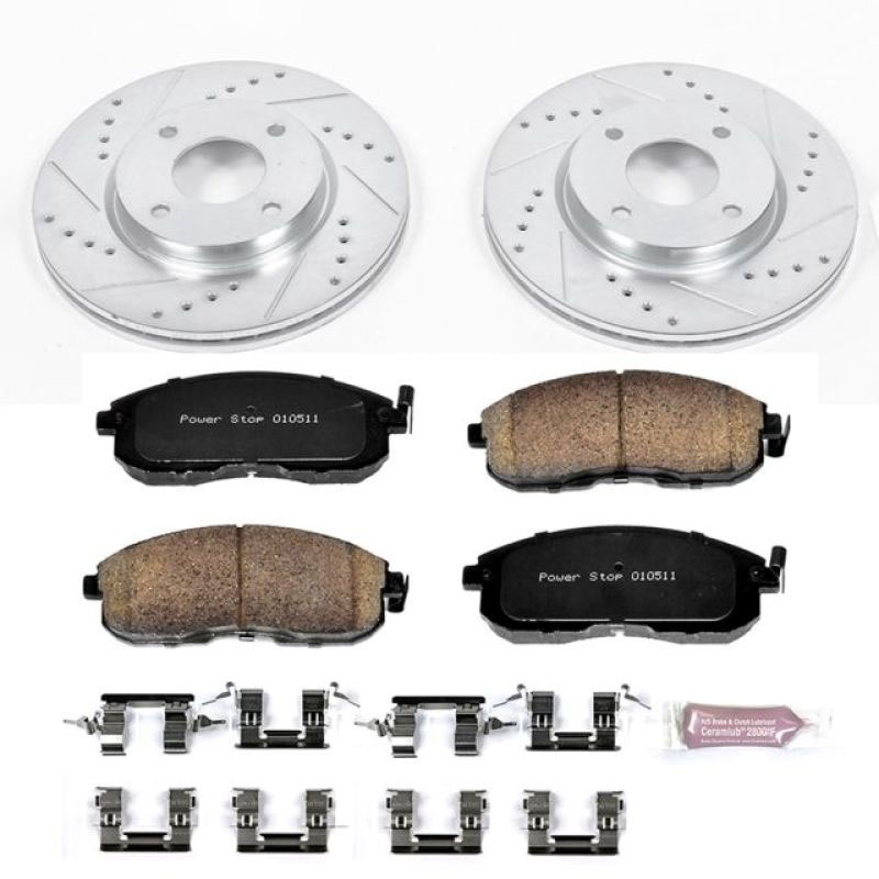 PowerStop k5817 | Power Stop 09-14 Nissan Cube Front Z23 Evolution Sport Brake Kit; 2009-2014