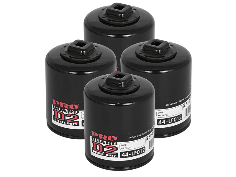 aFe 44-LF012-MB | Pro GUARD D2 Oil Filter 07-14 GM Trucks V8 4.8L/5.3L/6.0L/6.2L (4 Pack); 2007-2014