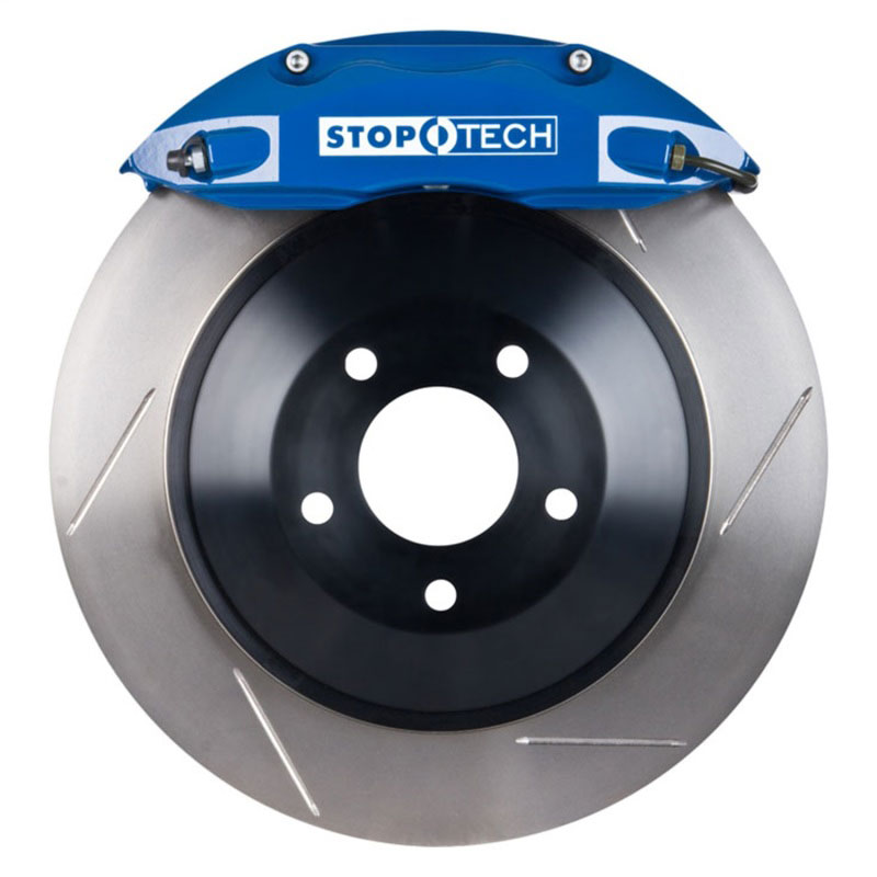 Stoptech 82.241.0041.21 | StopTech Dodge Magnum Big Brake Kit ST-40 Blue Calipers & 1-Piece No Coating Slotted Rotors, Rear; 2005-2008