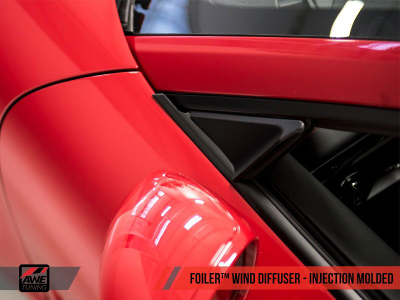 AWE Tuning 1110-11010 | Porsche Cayman Base 2.7L Foiler Wind Diffuser - Injection Molded; 2014-2016