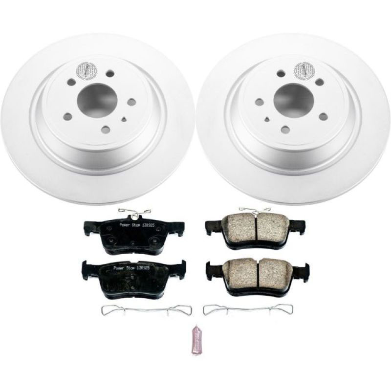 PowerStop crk6817 | Power Stop 13-19 Ford Fusion Rear Z17 Evolution Geomet Coated Brake Kit; 2013-2019