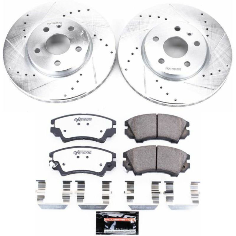 PowerStop k3031-26 | Power Stop 2017 Buick Regal Front Z26 Street Warrior Brake Kit; 2017-2017