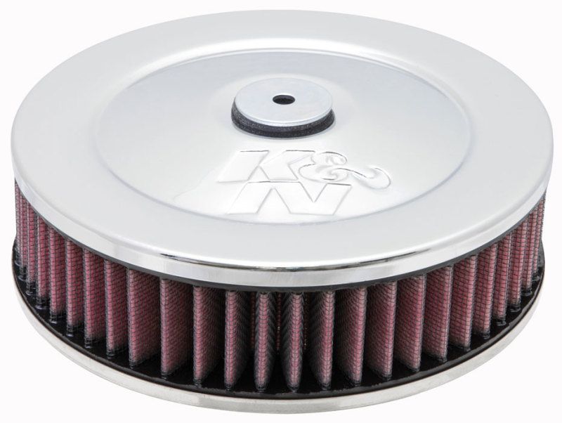 K&N Engineering 601030 | K&N 2-5/8in Flange 7in Diameter 3in Height Round Air Filter Assembly w/ Vent