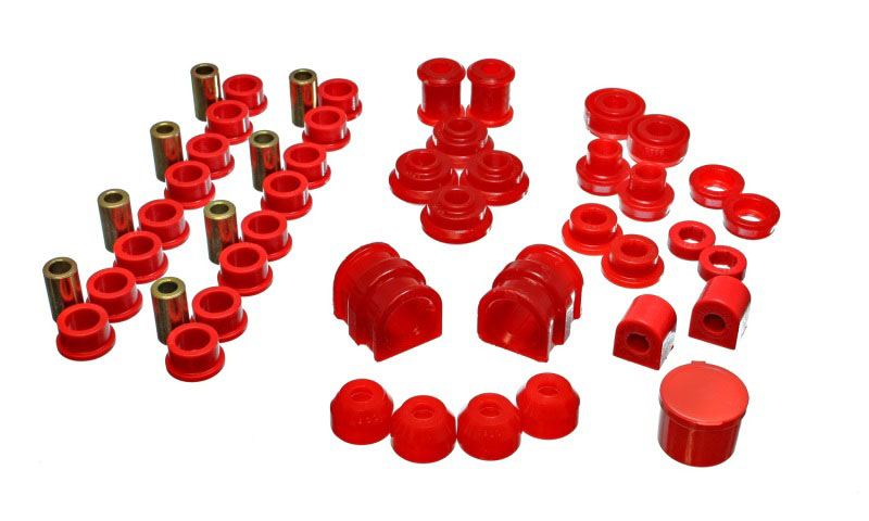 Energy Suspension 18.18101r | 91-02 Saturn S Series Coupe/Sedan/Wagon Red Hyper-Flex Master Bushing Set; 1991-2002