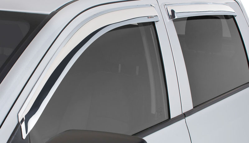 Stampede 6414-8 | 2004-2015 Nissan Armada Tape-Onz Sidewind Deflector 4pc - Chrome; 2004-2015