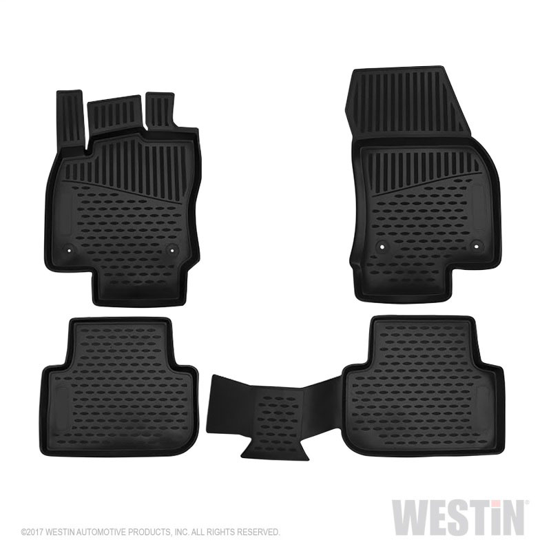 Westin 74-42-51016 | 2017-2018 Volkswagen Tiguan Profile Floor Liners 5pc - Black; 2017-2018