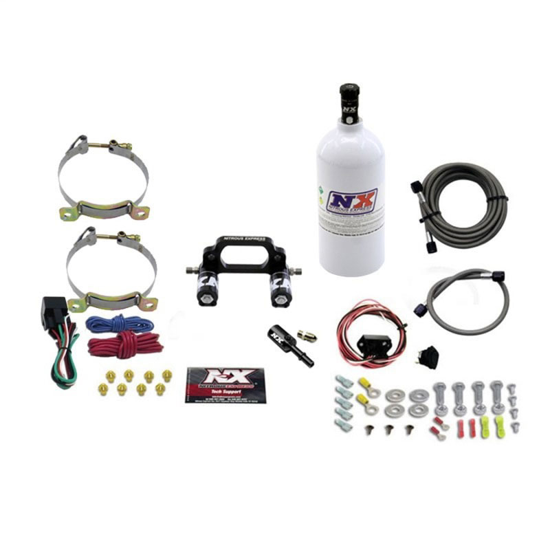 Nitrous Express 67000-2.5P | Polaris RZR 800cc Nitrous Plate Kit w/2.5lb Bottle; 2008-2014