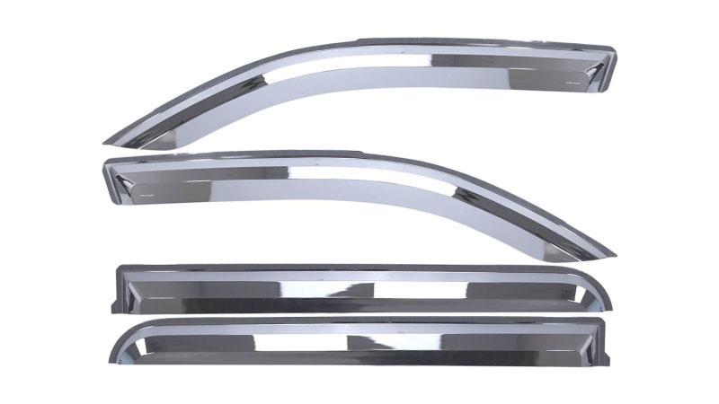 Putco 480070 | 19-20 Ram 1500 - Quad Cab (Set of 4) Element Chrome Window Visors; 2019-2022