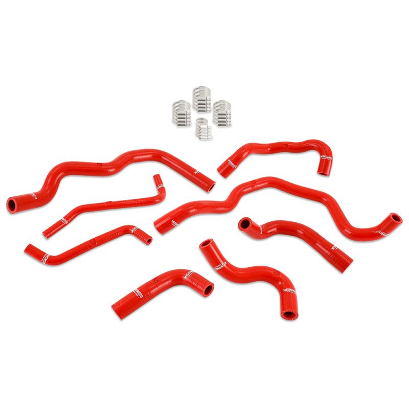 Mishimoto mmhosez23ancrd | 2023+ Nissan Z Silicone Ancillary Coolant Hose Kit - Red; 2023-2024