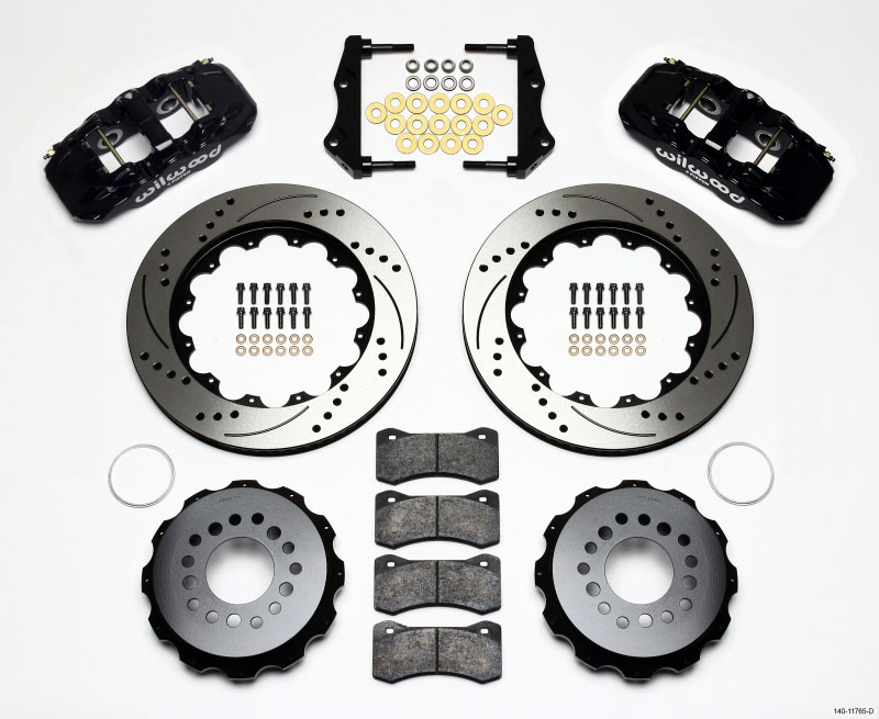 Wilwood 140-11765-d | AERO4 Rear Kit 14.25in Drilled 2006-10 Magnum/Challngr/Chrgr/300C; 2006-2010