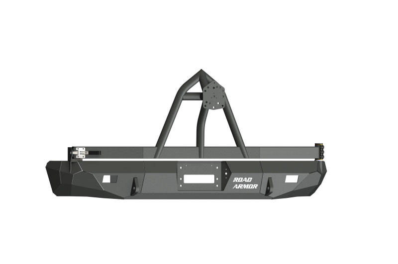 Road Armor 61208b | 99-07 Ford Excursion Stealth Rear Winch Bumper w/Tire Carrier - Tex Blk; 1999-2007