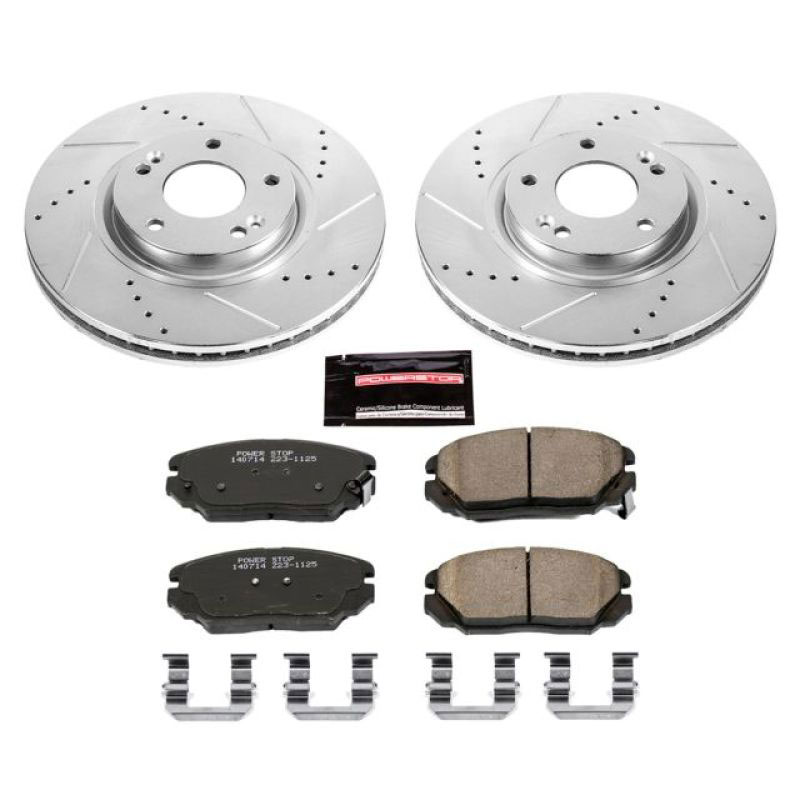 PowerStop k4646 | Power Stop 06-11 Hyundai Azera Front Z23 Evolution Sport Brake Kit; 2006-2011