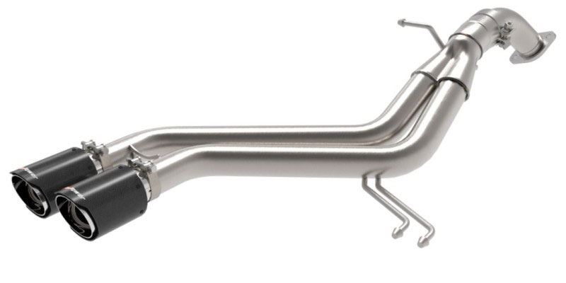 aFe 49-37019-c | Takeda 13-17 Hyundai Veloster L4-1.6L 2-1/2in 304 SS Axle-Back Exhaust w/ Carbon Fiber Tips; 2013-2017