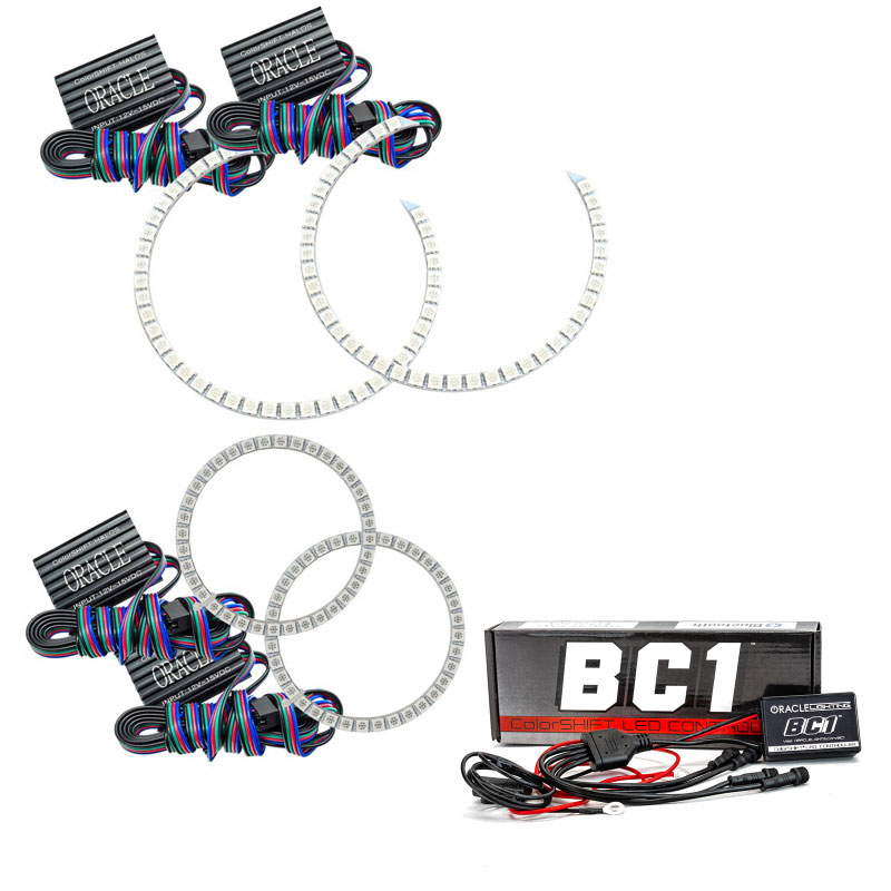 Oracle Lighting 2291-335 | Oracle Mercedes Benz C-Class 08-11 Halo Kit - ColorSHIFT w/ BC1 Controller; 2008-2011