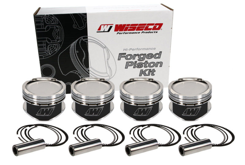 Wiseco k670m9000ap | Nissan QR25DE Sentra 2.5L 16V 90.00mm Bore +.040 Oversize -19.5 Dome Dish 8.55 CR Piston Set; 2002-2006