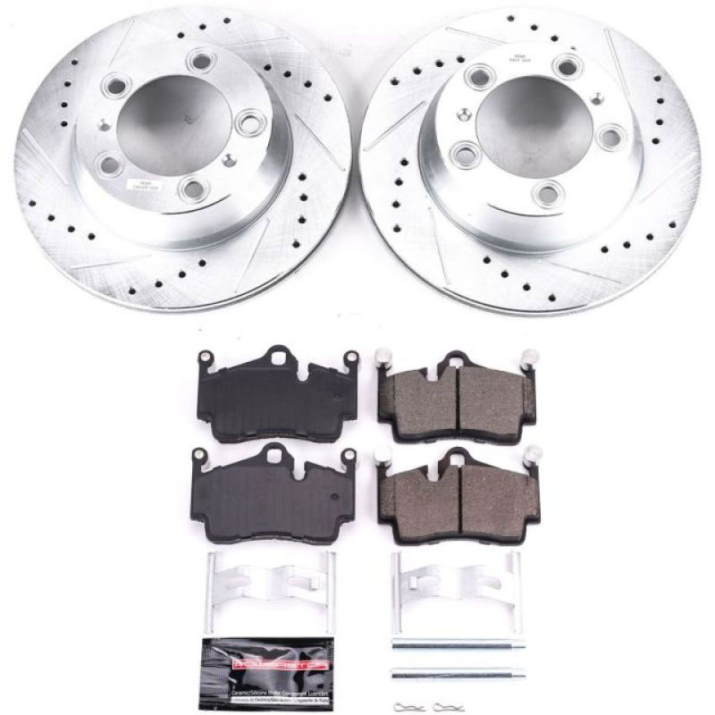 PowerStop k7088 | Power Stop 17-18 Porsche 718 Boxster Rear Z23 Evolution Sport Brake Kit; 2017-2018