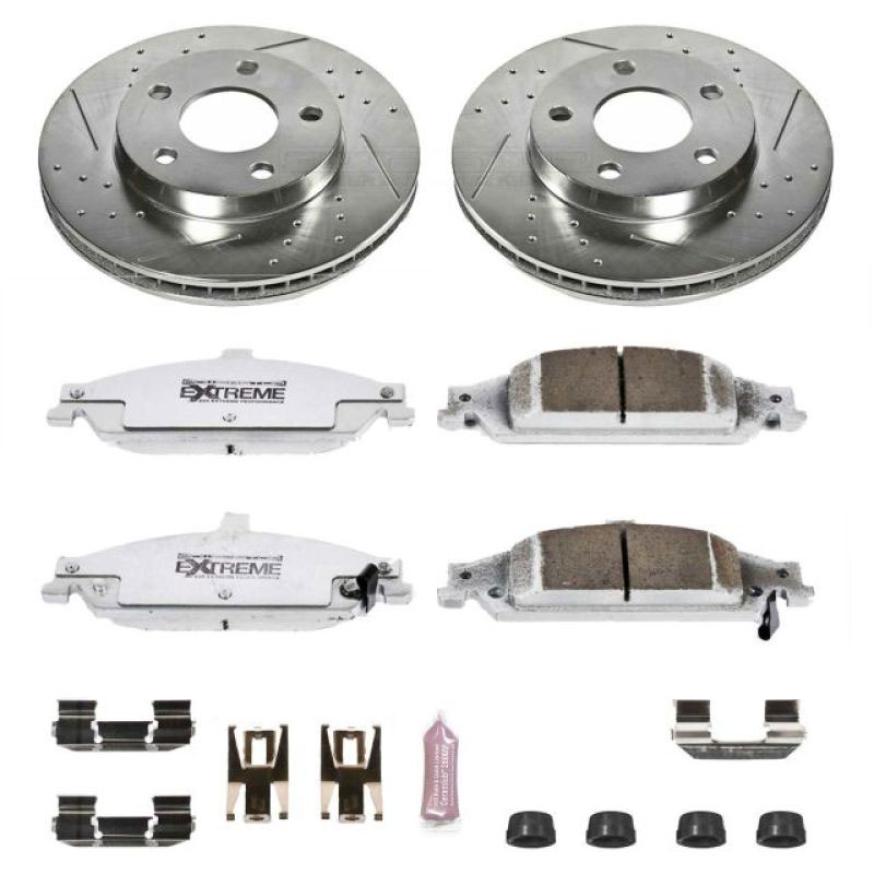 PowerStop k1551-26 | Power Stop 04-05 Chevrolet Classic Front Z26 Street Warrior Brake Kit; 2004-2005