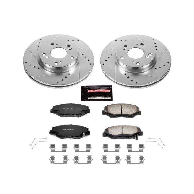 PowerStop k6490-36 | Power Stop 2013 Acura ILX Front Z36 Truck & Tow Brake Kit; 2013-2013