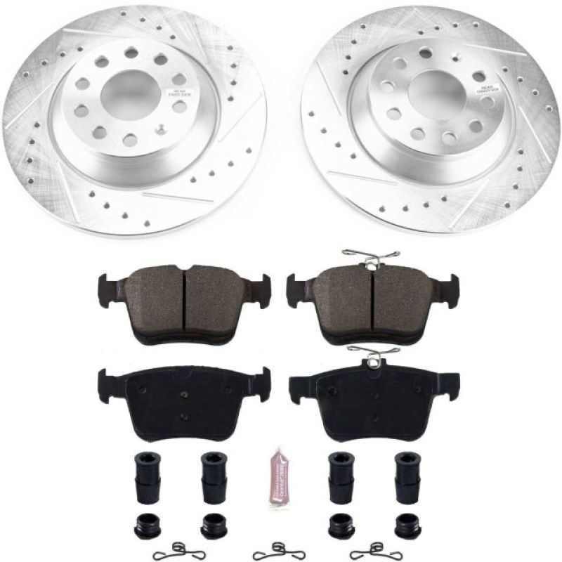 PowerStop k7176 | Power Stop 16-18 Audi TT Quattro Rear Z23 Evolution Sport Brake Kit; 2016-2018