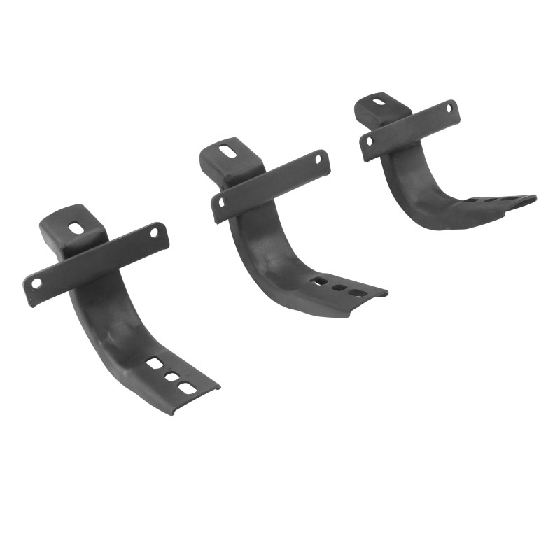 Go Rhino 6841295 | 2021+ Ford Bronco Brackets for OE Xtreme Cab Length Side Steps Textured Black; 2021-2024