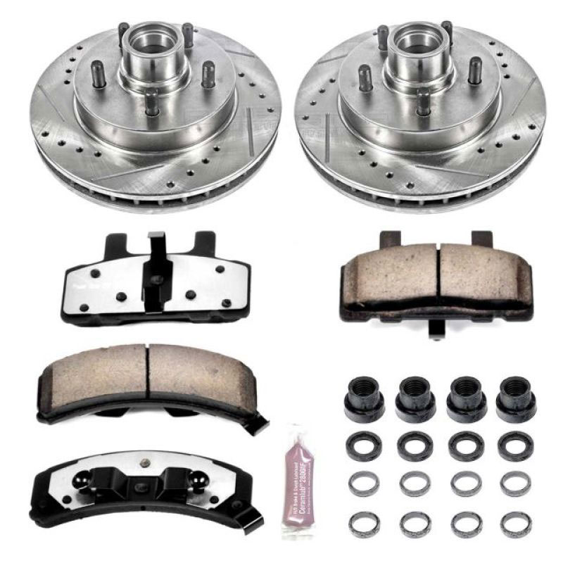 PowerStop k1990-36 | Power Stop 95-99 Chevrolet C1500 Front Z36 Truck & Tow Brake Kit; 1995-1999