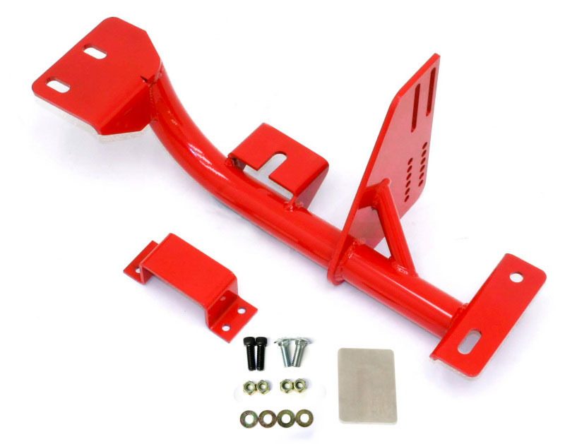 BMR Suspension TCC010R | BMR Torque Arm Relocation Crossmember Camaro with TH400 V8 Red; 1998-2002