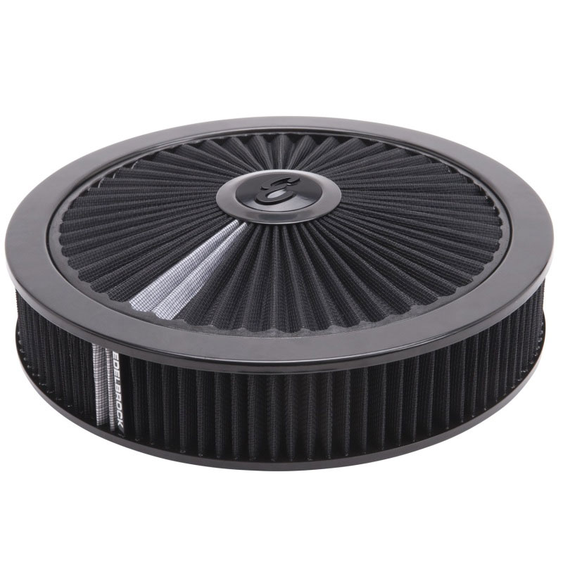 Edelbrock Air Cleaner Pro-Flo High-Flow Series Round Filtered Top 14In ...