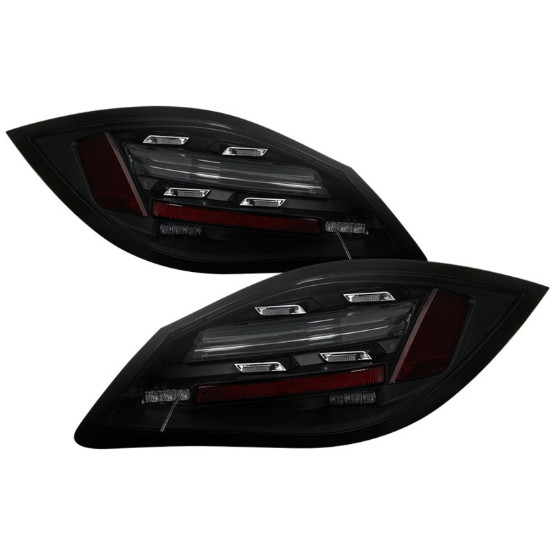 SPYDER 5086846 | Spyder Porsche 987 Cayman 06-08 / Boxster 09-12 LED Tail Lights - Sequential Signal - Smoke; 2006-2012