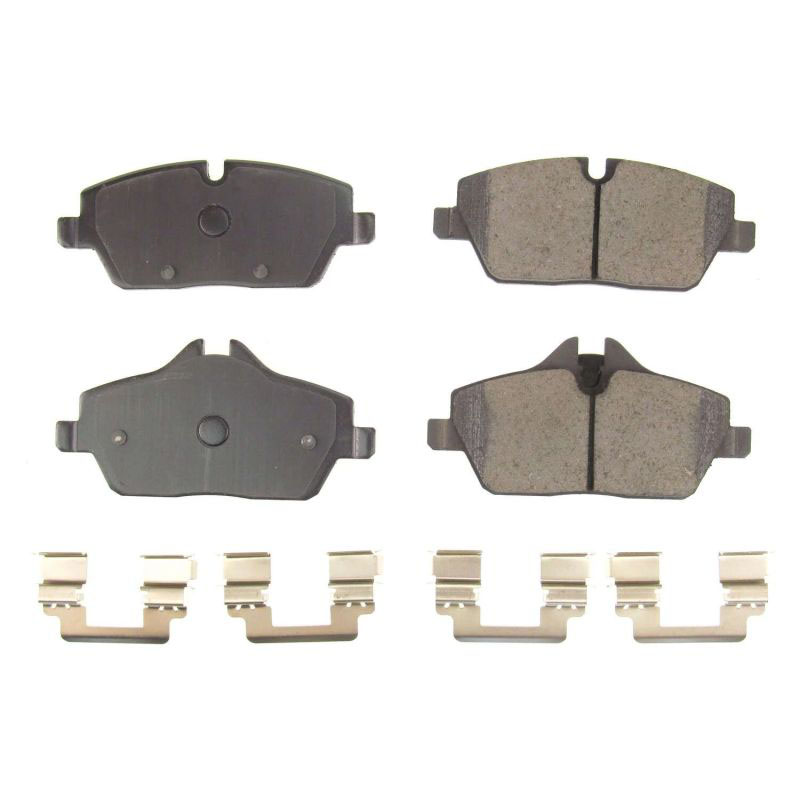 PowerStop 171308a | Power Stop 14-18 BMW i3 Front Z17 Evolution Ceramic Brake Pads w/Hardware; 2014-2018