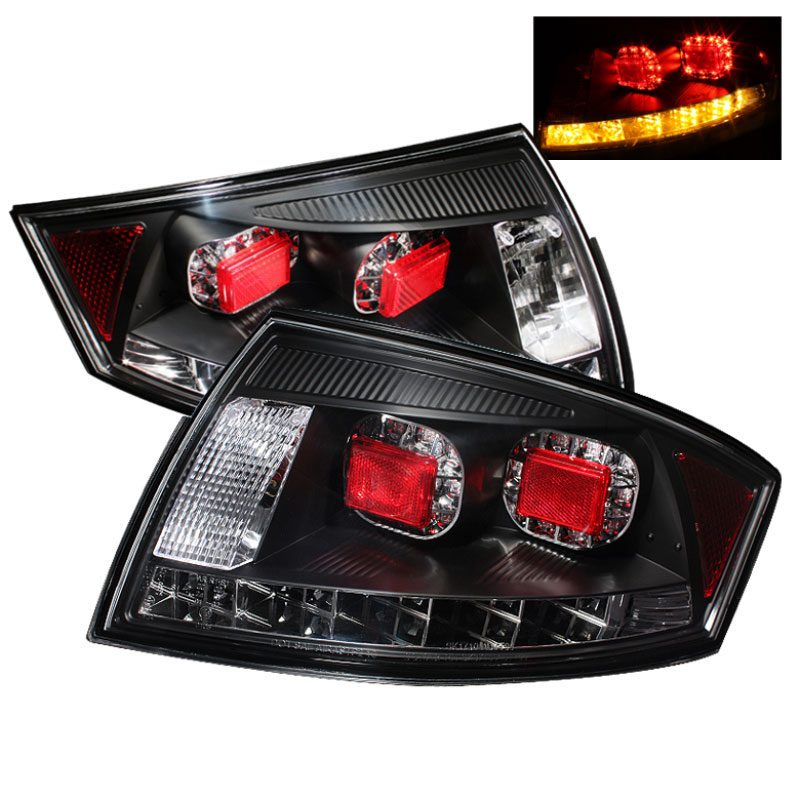 SPYDER 5000422 | Spyder Audi TT LED Tail Lights - Black - (ALT-YD-ATT99-LED-BK); 2000-2006