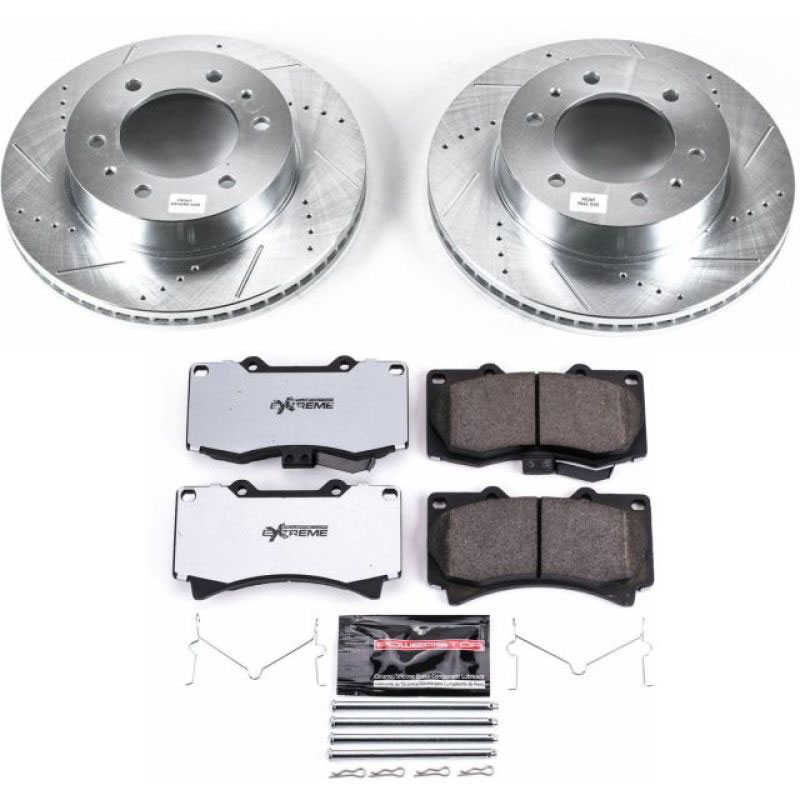 PowerStop k3035-36 | Power Stop 06-10 Hummer H3 Front Z36 Truck & Tow Brake Kit; 2006-2010