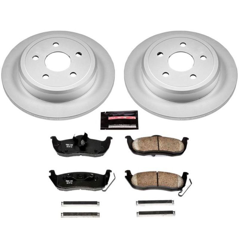 PowerStop crk2221 | Power Stop 06-10 Jeep Commander Rear Z17 Evolution Geomet Coated Brake Kit; 2006-2010