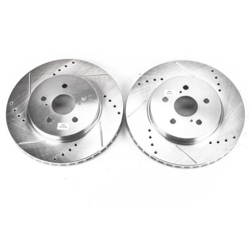 PowerStop jbr1152xpr | Power Stop 04-06 Lexus RX330 Front Evolution Drilled & Slotted Rotors - Pair; 2004-2006