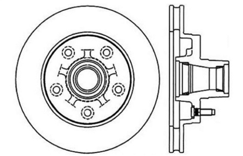 Stoptech 127.62013R | StopTech Chevrolet S10 Blazer Sport Drilled/Slotted Rotor, Front Right; 1983-1994