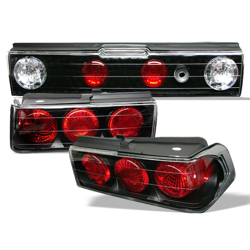 SPYDER 5005120 | Spyder Honda CRX Altezza Tail Lights - Black - (ALT-YD-HCRX88-BK); 1988-1991