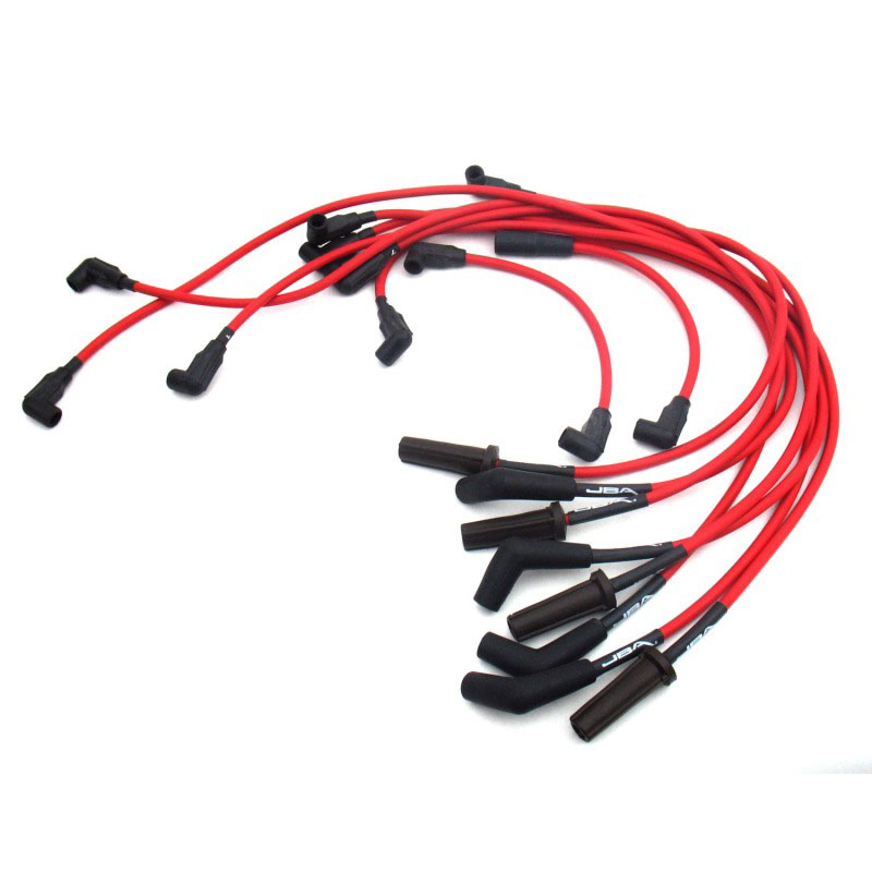 JBA w0821 | 88-95 GM 454 Truck Ignition Wires - Red; 1988-1995