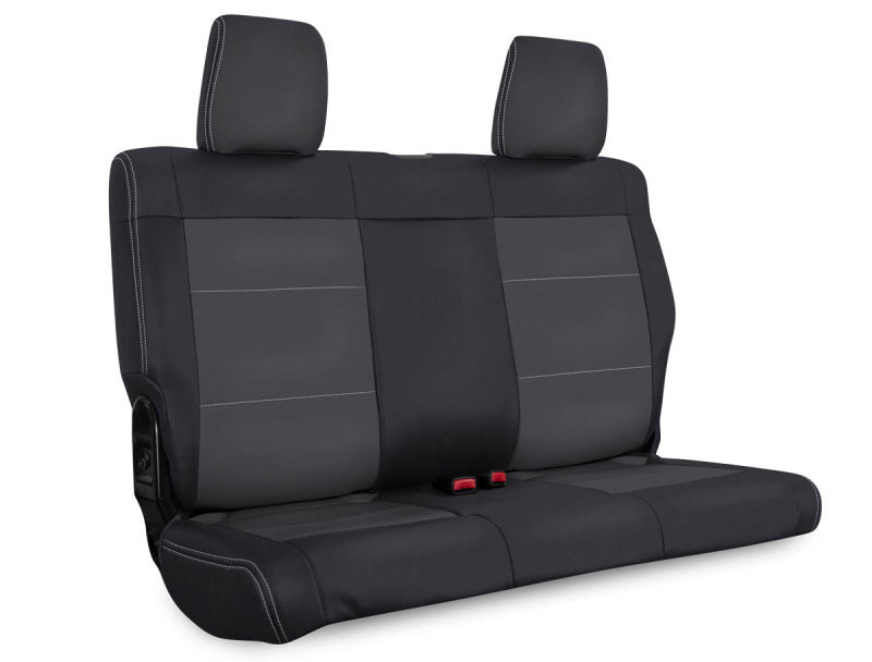 PRP Seats b017-03 | PRP 07-10 Jeep Wrangler JK Rear Seat Covers/2 door - Black/Grey; 2007-2010