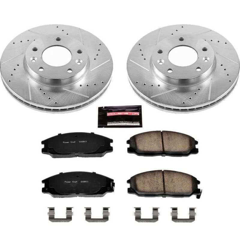 PowerStop k6108 | Power Stop 04-05 Kia Sedona Front Z23 Evolution Sport Brake Kit; 2004-2005