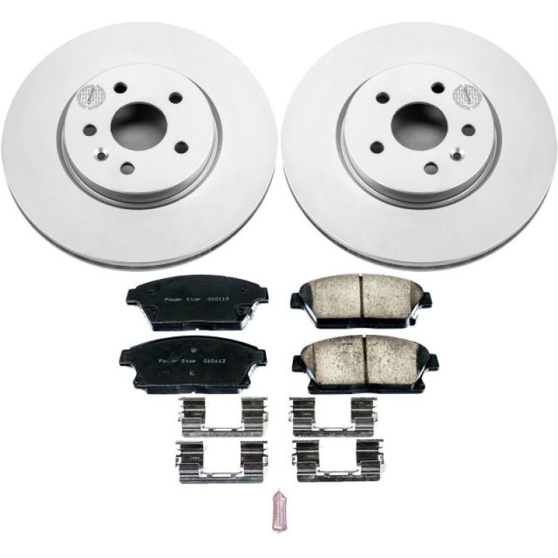 PowerStop crk6996 | Power Stop 15-16 Chevrolet Trax Front Z17 Evolution Geomet Coated Brake Kit; 2015-2016