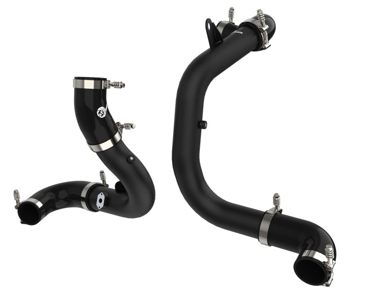 aFe 46-20414-b | BladeRunner 15-20 VW GTI (MKVII) L4-2.0L (t) Aluminum Hot and Cold Charge Pipe Kit Black; 2015-2020