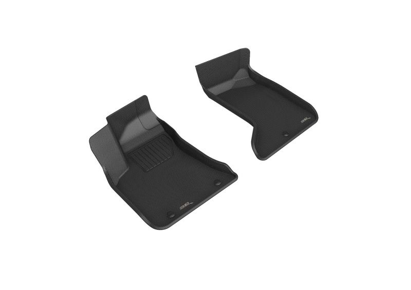 3D Maxpider l1dg03311509 | 3D MAXpider 12-21 Dodge Charger AWD Kagu 1st Row Floormats - Black; 2012-2021