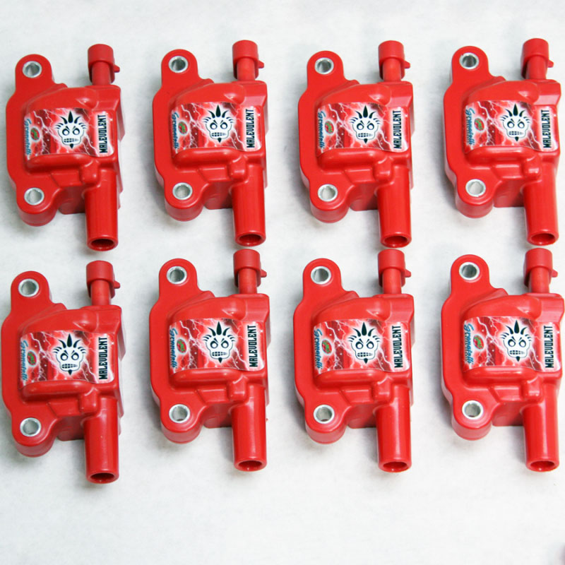 Granatelli Motor Sports 28-0514-cprm | Granatelli 14-23 GM LT Malevolent Coil Packs - Red (Set of 8); 2014-2019