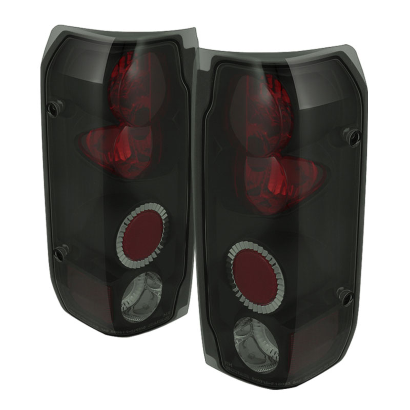 SPYDER 5078155 | Spyder Ford F150 / Ford Bronco Euro Style Tail Lights - Black Smoke - (ALT-YD-FF15089-BSM); 1987-1996