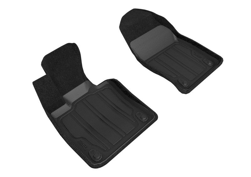 3D Maxpider slvv03514709 | 3D MAXpider 19-21 Volvo S60/V60 20-21 V60 Cross Country Elegant Hybrid 1st Row Floormat - Black; 2019-2021