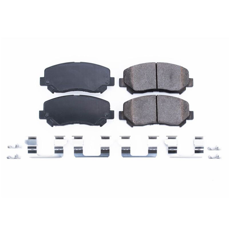 PowerStop 171640 | Power Stop 15-17 Chrysler 200 Front Z17 Evolution Ceramic Brake Pads w/Hardware; 2017-2017