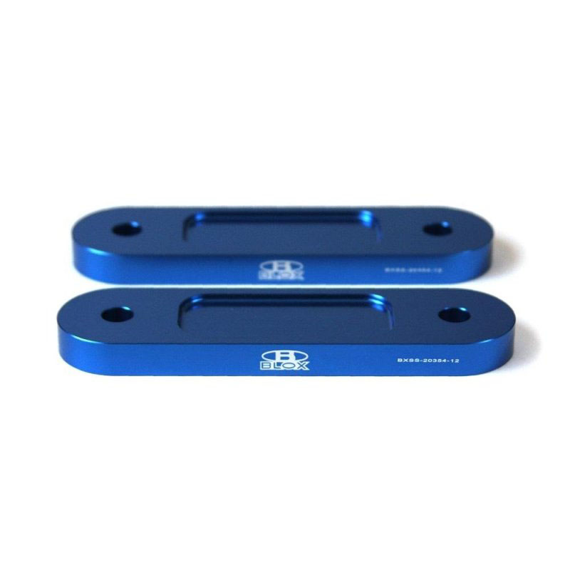 Blox Racing bxss-20354-12-bl | BLOX Honda S2000 Racing Front 12mm Thin Spacer Bump Steer Kit - Blue (Lowered 1in and more); 2000-2008